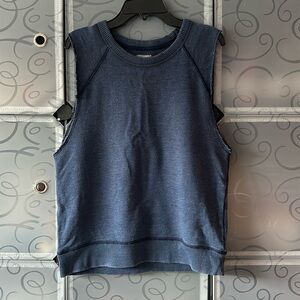 aerie Navy Sleeveless Sweatshirt Tank